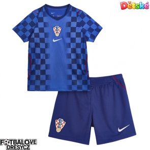 Chorvatsko Dětské Venkovní dres komplet MS 2026 Krátký Rukáv (+ trenýrky)